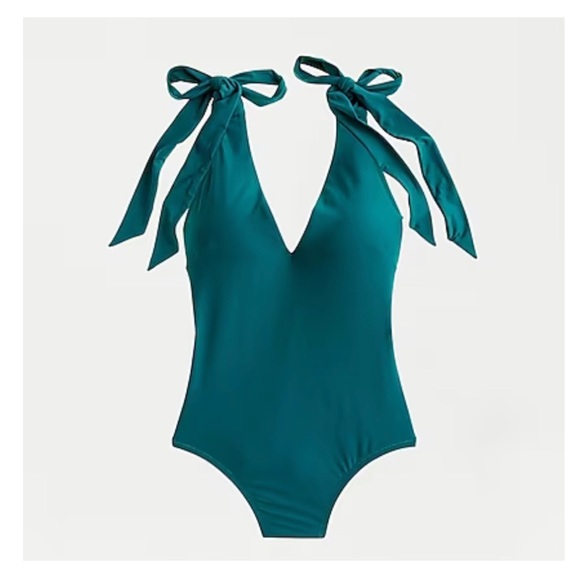 J. Crew Swim J Crew Tie Shoulder One Piece Swimsuit Poshmark